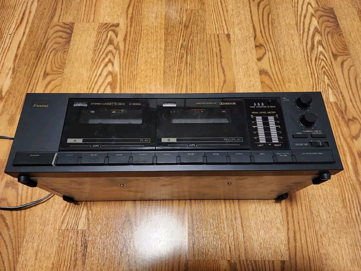SANSUI D-100 SET 3 COURROIES STEREO CASSETTE DECK EUROPÉEN SUPRÊME QUALITÉ D100