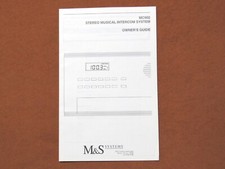 MC902 Owner's Guide - Operating Instructions - Manual M S Home Intercom