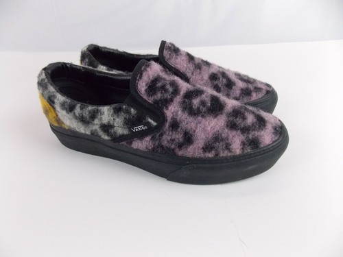 vans leopard slip on platform
