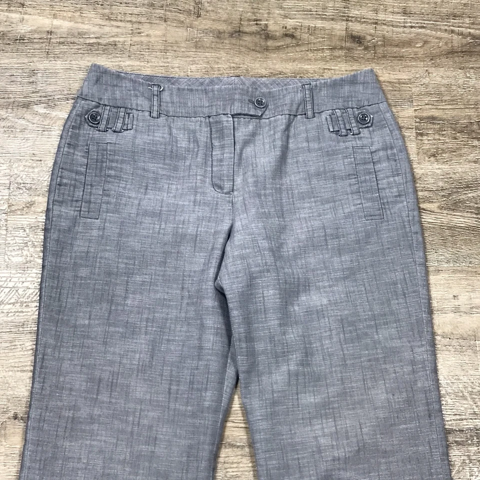 New Directions Dress Pants ~ Sz 12P ~ Gray ~ High Rise ~ 27" Inseam - Image 3 of 4