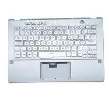 For Asus GA401Q GA401 GA401I GA401U Palmrest Case Backlit Keyboard Silver 14" US