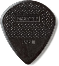 Jim Dunlop Max-Grip Jazz III Stiffo Guitar Picks 1.38mm Black 6 Pack
