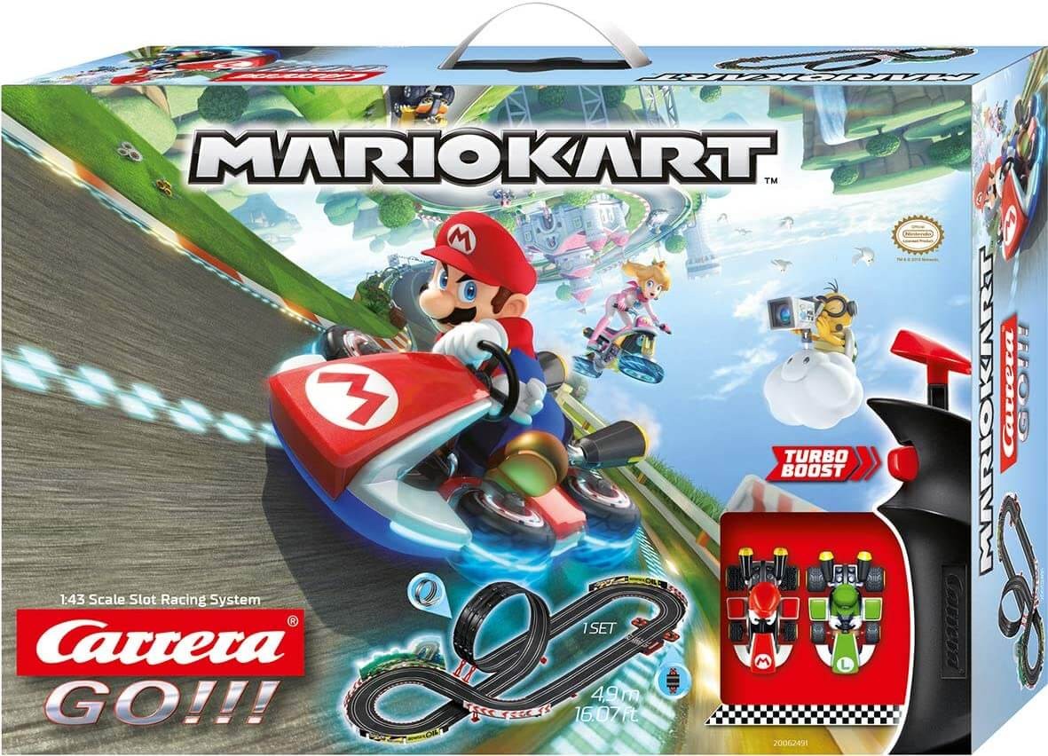 Carrera GO Mario Kart Slot Car Racing Set 16 Feet Track with Mario