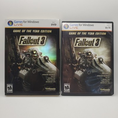 Fallout 3: Game of the Year Edition, 2-Disc W/ Manual & Slipcover (PC, 2009)