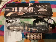 DailyLife Rotating Hot Air Brush Hair Styling Two Brushes (1.5" & 2")