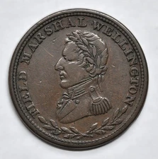1813 Wellington Halfpenny Token, WE-1A2, Br.969