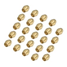 24 Pcs 1/8" ID Brass Compression Sleeve Ferrules Fittings for Tube Air Lines