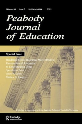 Rendering School Resources More Effective: Unconventional Reponses To Long-stan