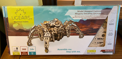 UGears Hexapod Explorer 3D Puzzle Mechanical Wood Construction Kit DIY Model Kit