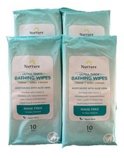 Nurture XL Ultra Thick Body Wipes for Adults W/Aloe  40 Extra Large Disposable