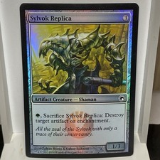 MTG Scars Of Mirrodin FOIL Common Sylvok Replica x2 Excellent - NM
