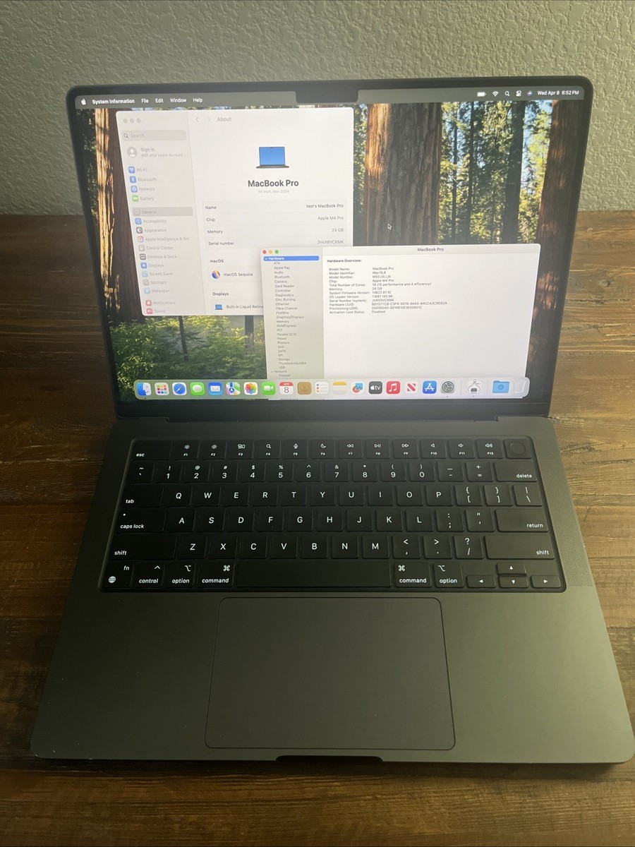 Apple 2024 MacBook Pro 14-inch M4 Pro 24GB RAM 1TB SSD 20 core GPU