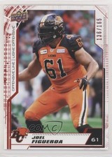 2020 Upper Deck CFL Red 136/165 Joel Figueroa #176 0xx7