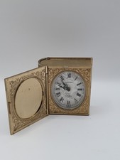 Vintage Europa 2 Jewels Travel Alarm Clock Collectable Made In Germany