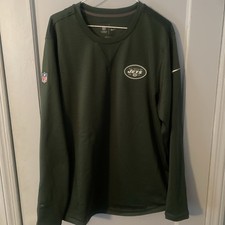 New York Jets (1998-2018) Vintage Nike Sweatshirt Green Mens Large lightly used 