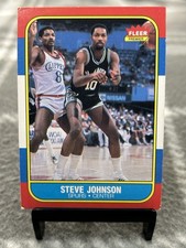 Steve Johnson 1986-87 Fleer #55 San Antonio Spurs