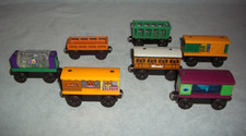 Thomas Wooden Railway Train Lot  Sudsy Tanker Aquarium Clarabel Zoo Cars  More