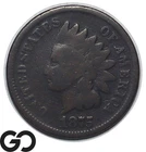 1875 Indian Head Cent Penny, Better Date