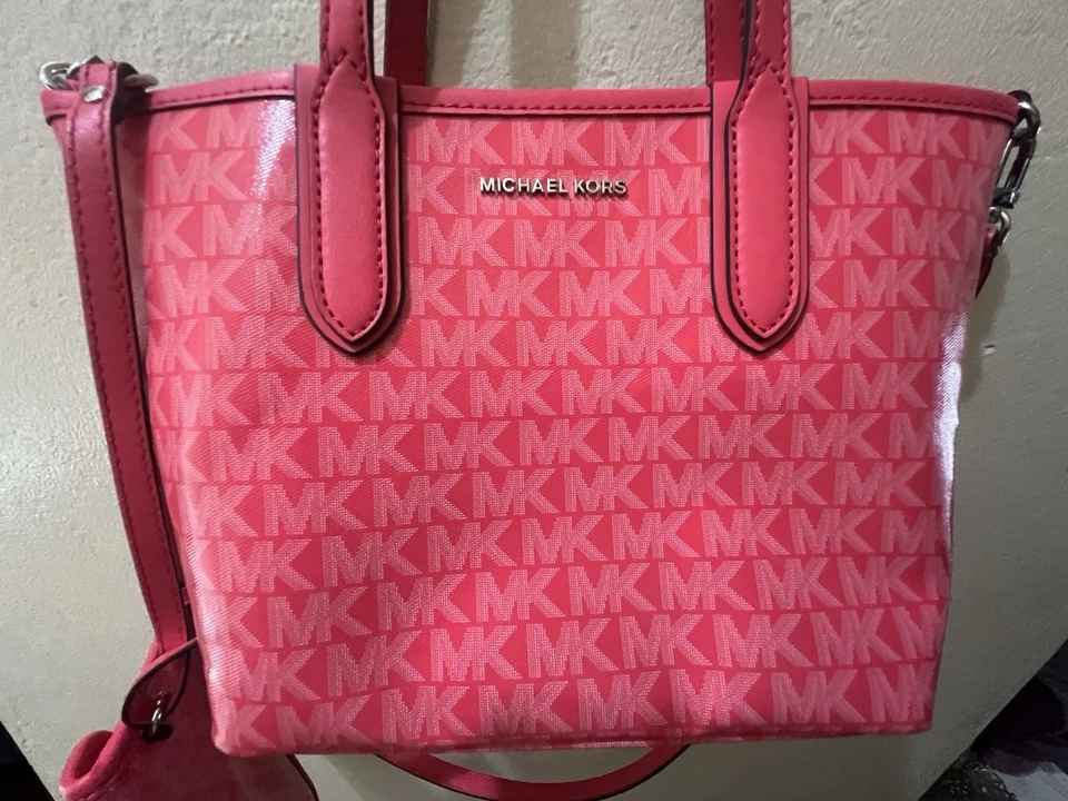 Michael Kors Eliza Extra Small East West Open Tote Apricot - Image 4 of 4