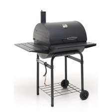 BBQ Barbecue a Carbonella con Affumicatore Coperchio Griglia Barile a Carbone