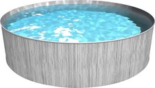 Steinbach Stahlwandpool New Splasher Secure grau Ø 3,50 x 0,90 m