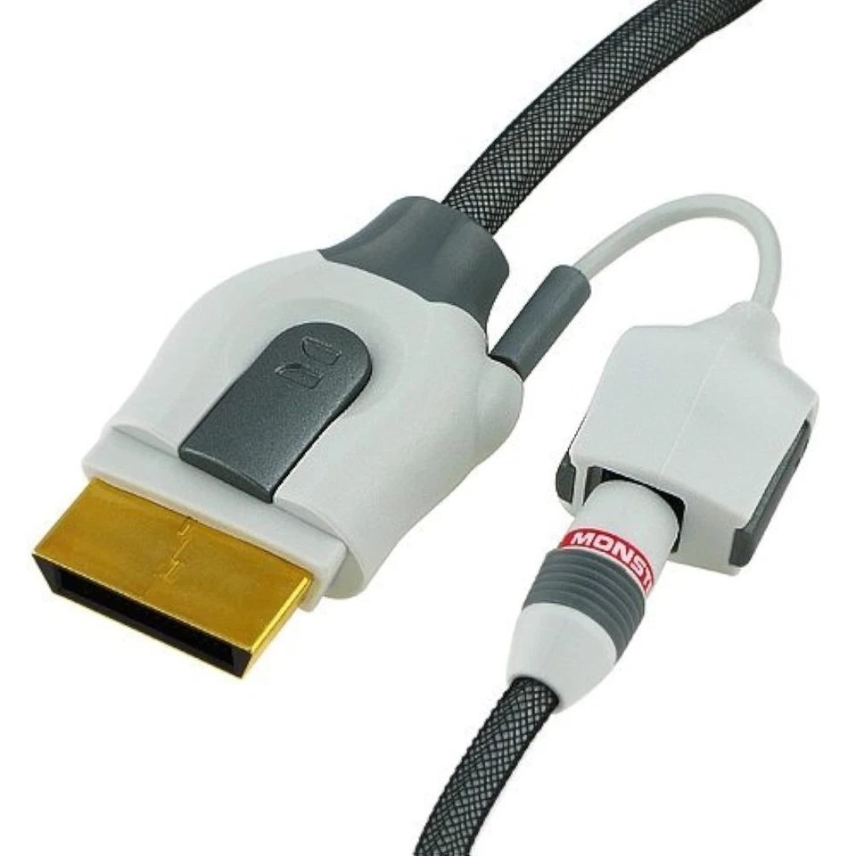 Monster 10 Ft Audio/composite Video GLX360 AV-10 For Xbox 360 Very Good 6E - Image 3 of 3
