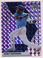 2020 Panini Mosaic Randy Arozarena Purple Mosaic 7/49 Nm-Mt 642335
