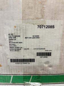 Heatcraft 7071208S Motor, 208-230V, 50/60HZ, 1PH, 1075RPM, 1/3HP, CCWSE New