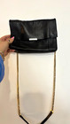 Ted Baker Small Black Parsons Leather Crossbody Bag Gold Chain