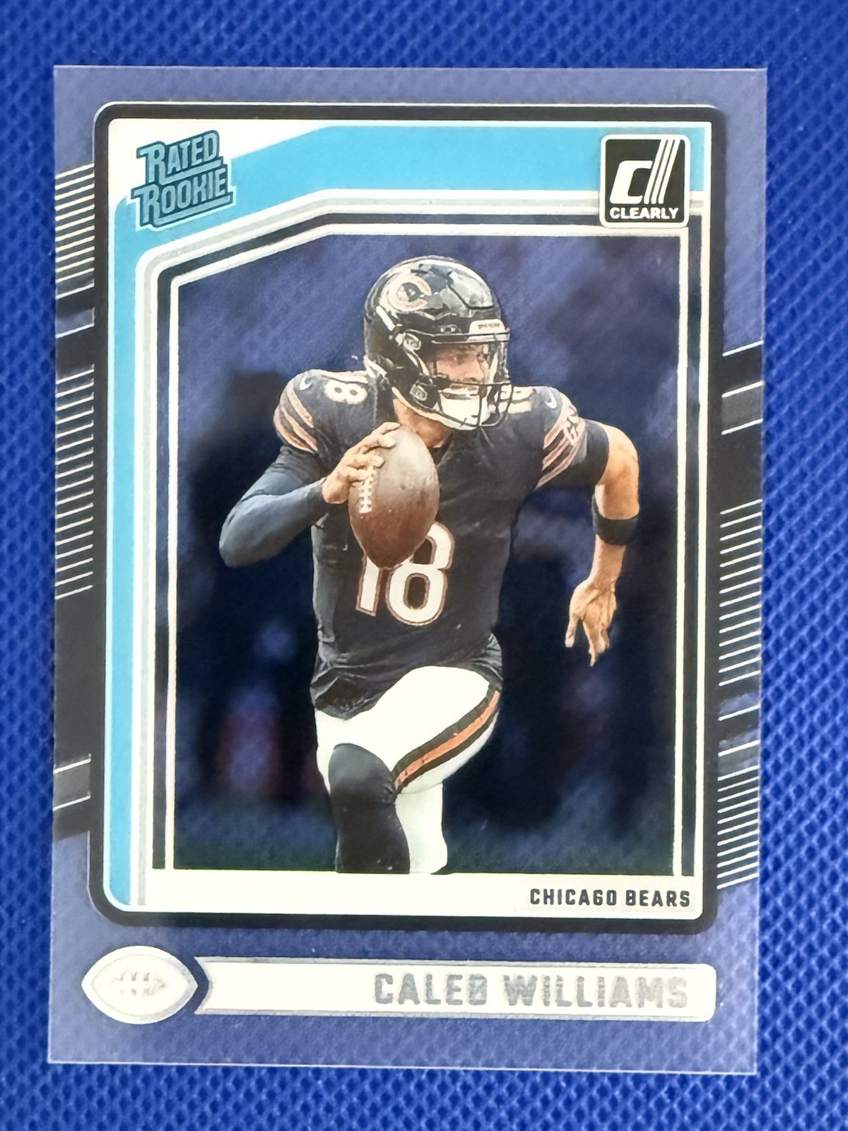 2024 Panini Clearly Donruss - Rated Rookie Card Caleb Williams #51 (RC) Bears