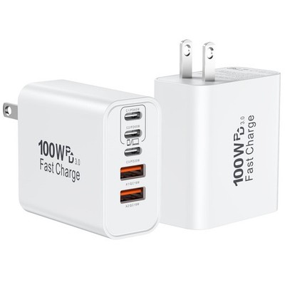 USB C Super Fast Charger Block, 100W USBC Wall Charger Plug, 2Pack 5-Port 65W...