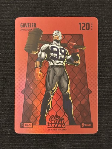 2026 Bo Jackson Battle Arena Gaveler Aaron Judge RBF-73 Red Brawl Battlefoil