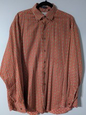 Tuttle Golf Collection 100% Egyptian Cotton Button Down Shirt Size L Made in USA