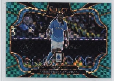 2025-26 Panini Select Serie A Field Level Teal Checker Prizm Frank Anguissa v3r