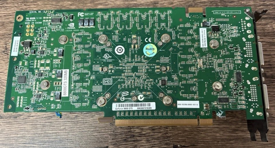 EVGA e-Geforce 8800 GTS PCI E Graphics Card - Image 2 of 4