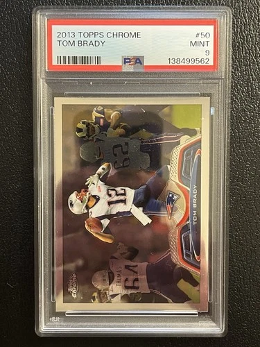 2013 Topps Chrome - Tom Brady #50 White Jersey PSA 9