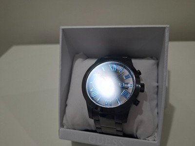GUESS U0668G2 Gunmetal Chronograph Watch Stainless Steel Date