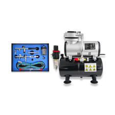 AIRBRUSH TANK COMPRESSOR KIT 280K AIR BRUSH SET ART CRAFTS SPRAYING MODEL MAKING