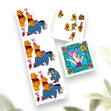 Vintage Sandylion Sticker Winnie The Pooh Sparkle Stickers Vintage Pooh Piglet
