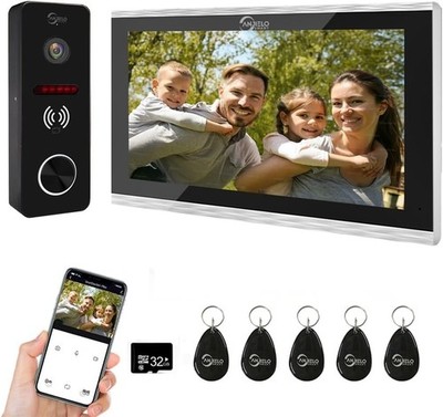 1080P Kamera-Video-Türklingel mit 25,4 cm (10 Zoll) Touchscreen, Video-Türklinge
