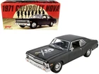 Greenlight 1/18 GMP-18925 - 1971 Chevrolet Nova – Matte Black Death Proof NEW