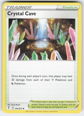 Crystal Cave 144/203 Uncommon Evolving Skies Pokemon Near Mint