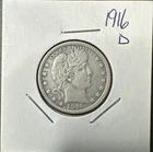 1916 D Barber Quarter 25c High Grade