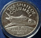 A Spirit of Columbia, One Ounce 999 Silver Round
