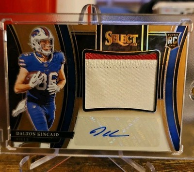 2023 Panini Select  Jumbo Rookie Signature Swatches Dalton Kincaid Copper 20/49 