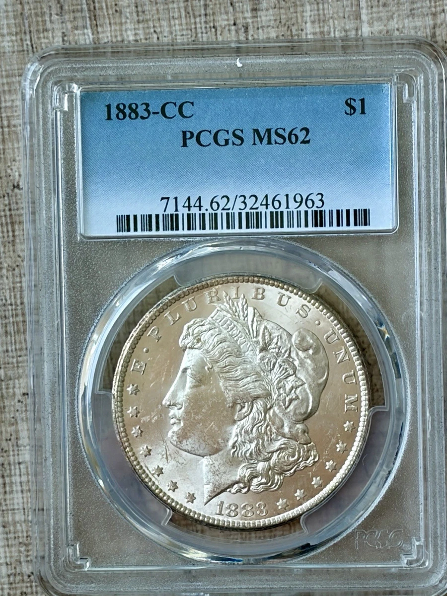 Silver MS 62 Graded 1883 Year Morgan US Dollars (1878-1921) for