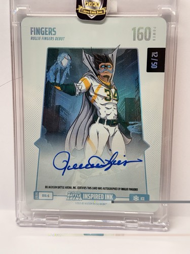 2026 Bo Jackson Battle Arena Ice Auto FINGERS \'Rollie Fingers\' #RFA-6