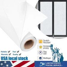 Frosted Glass Window Film Privacy Sun Blocking UV Protection Window Clings Home