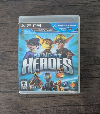 PlayStation Move Heroes (Sony PlayStation 3, 2011) no manual, VG, MINT Disc