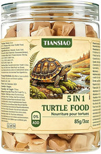 5 in 1 Turtle Food, Freeze Dried Aquatic Turtle Food High Protein Meat Diet with